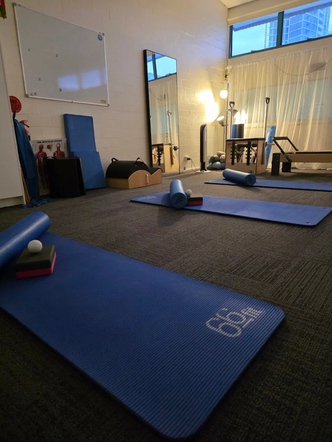 Pilates Wollongong fully equipped studio set up for teacher training